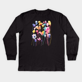 Flowers Kids Long Sleeve T-Shirt